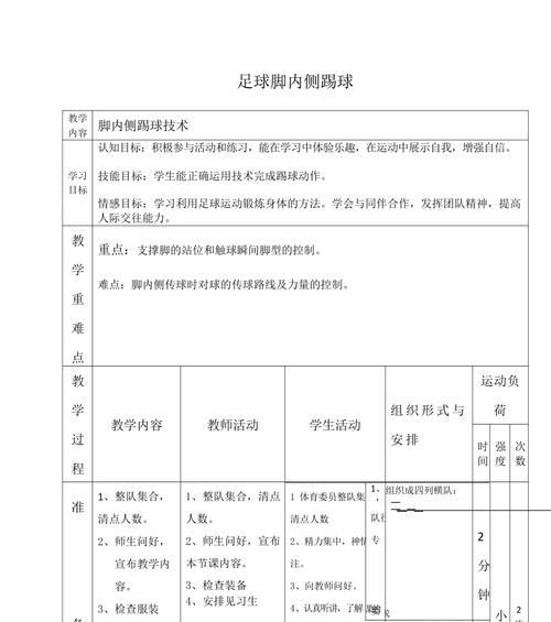 45个足球基本技巧教案（从零开始，轻松掌握足球基本技巧）