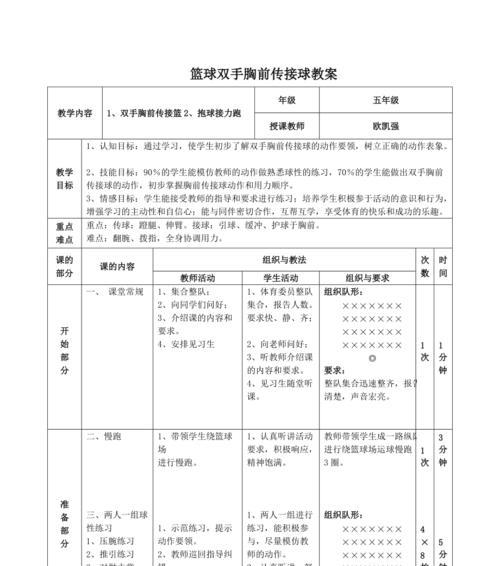 篮球防守反攻战术教学设计（提升球队实力，打造出色反击）